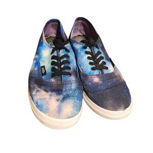 Vans Womens 7.5 Mens/Kids 6 Authentic Galaxy Cosmic Print Sneakers Purple Blue